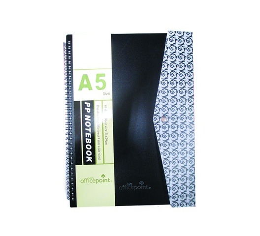 OfficePoint Waves Notebook 84P2509 A5 - Black