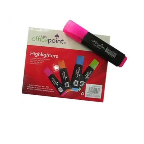 Pink Highlighter Hl-801 12-Pack