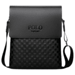 Polo leather shoulder bag