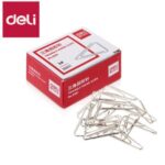 DELI E39719 TRIANGLE SILVER PAPER CLIPS 28MM 100's