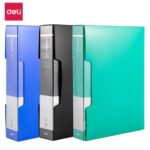 DELI E5006 DISPLAY BOOK 80 POCKET - WITH STORAGE BOX - ASST.