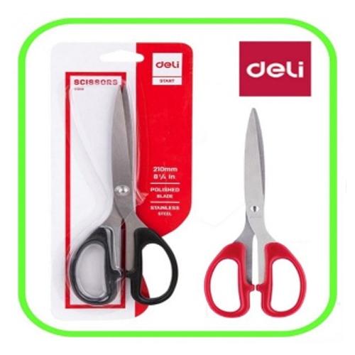 DELI-E6010-SCISSORS-8.25-21CM-RETAIL-BLISTER-PACK.jpg DELI E6010 SCISSORS 8.25" 21CM - RETAIL BLISTER PACK - Image 1