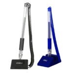 DELI E6791 DESK PEN STAND GEL PEN SET 0.5MM BLACK / BLUE