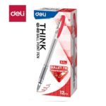 DELI Q2 FINE-POINT BIROS 0.7MM - BLACK/ RED