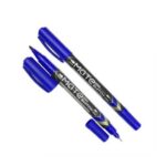 DELI U104 MATE TWIN-TIP PERMANENT CHISEL MARKERS - U10420 BLK / U10430 BLU