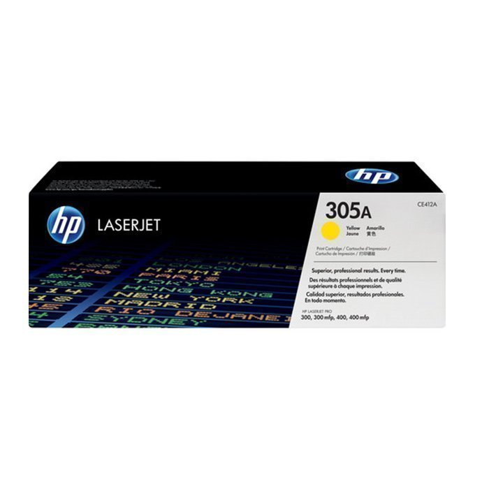 HP-305A-yellow-700x.jpg HP 305A TONER YELLOW, CE412A - Image 1
