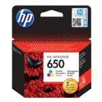 HP 650 Tri Colour Cartridge