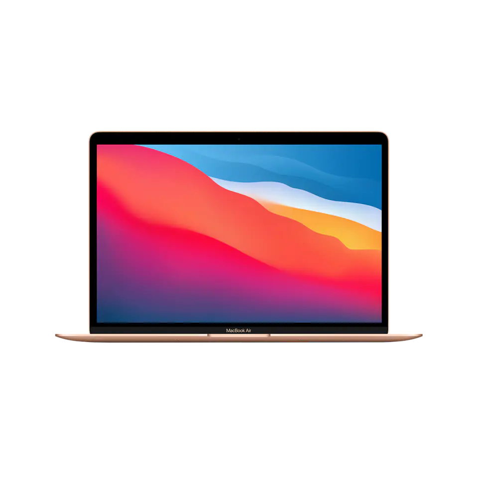 apple-macbook-air-2021-m1-8-core-cpu-7-core-gpu-133-wqxga-retina-ips-8gb-ddr4-ssd256-tb3-alu-macos-big-sur-gold MacBook Air M2 13 Inch - Image 1