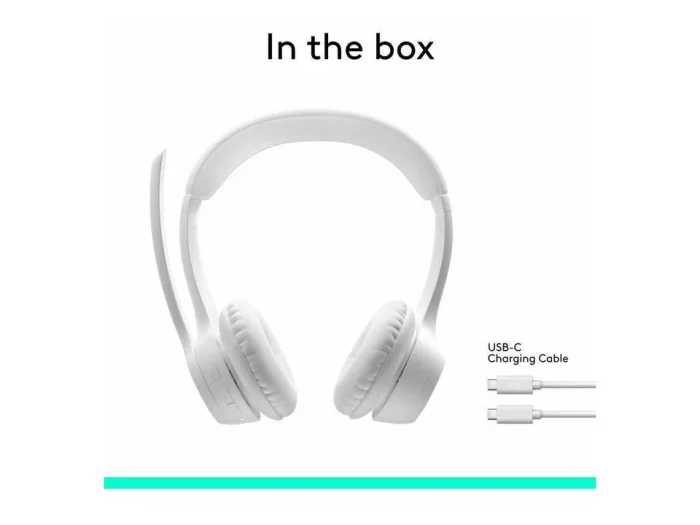 Logitech Zone 300 Wireless  Headset -White - Image 5