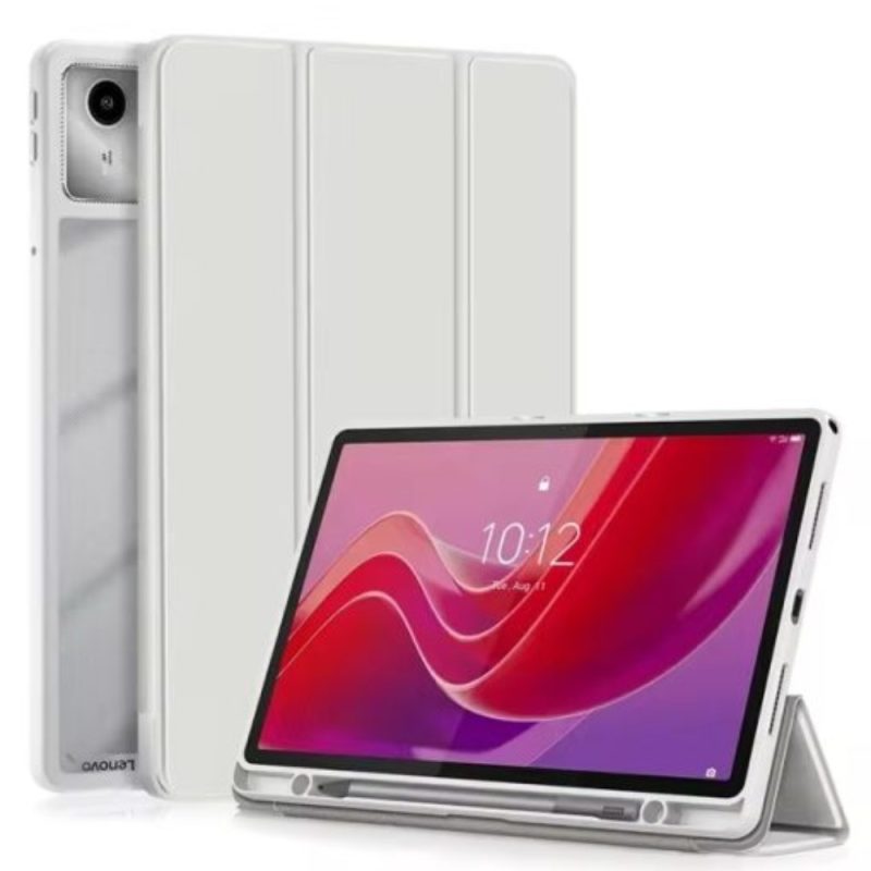 Lenovo M11 TB330XU tablet with 10.95" FHD display, 4GB RAM, 128GB storage, pen, and folio case